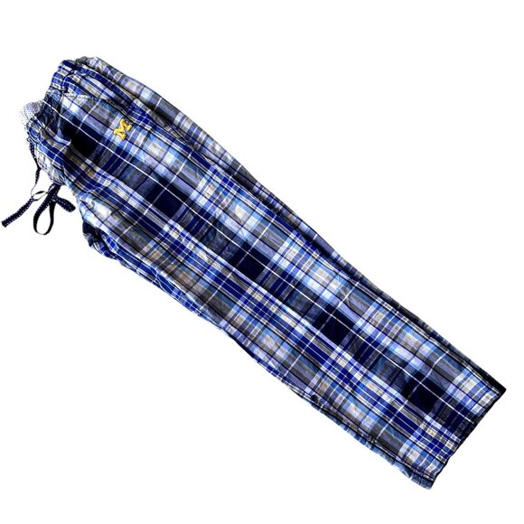 University of Michigan Pajama Pants Sz L Woverines Stripe Logo Convertib… - Picture 4 of 12